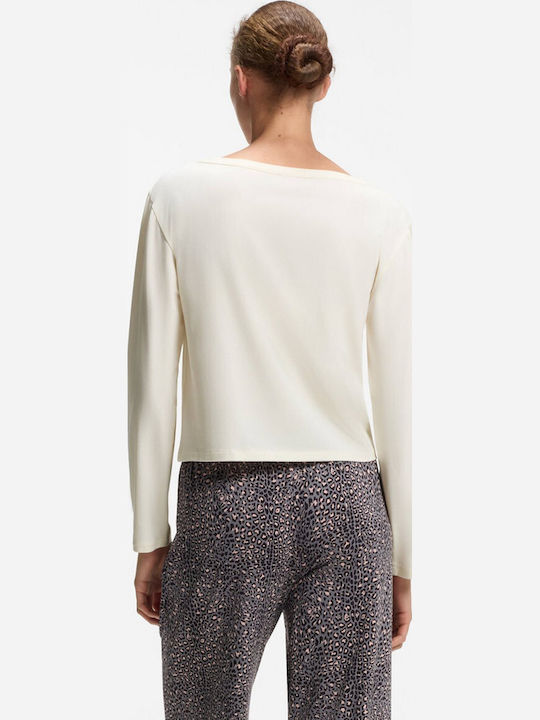Hugo Bluza De Pijama De Vară Pentru Femei Natural