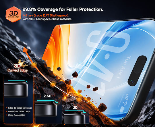 Torras Origarmor 3d Curver Ar Tempered Glass Iphone 18 Pro