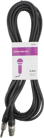 QTX Sound Cable XLR female - 6.3mm male Μαύρο 6m 190.087UK