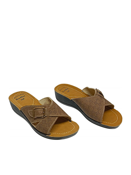 Women's Flat Sandals Brown