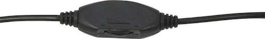 Esperanza EH115 Auf dem Ohr Multimedia-Headsets mit Mikrofon und Verbindung 3,5 mm Klinke in Schwarz Farbe