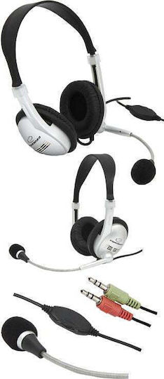 Esperanza EH115 Auf dem Ohr Multimedia-Headsets mit Mikrofon und Verbindung 3,5 mm Klinke in Schwarz Farbe