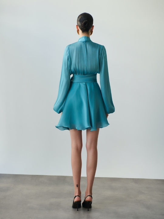 Summer Shirt Dress Turquoise