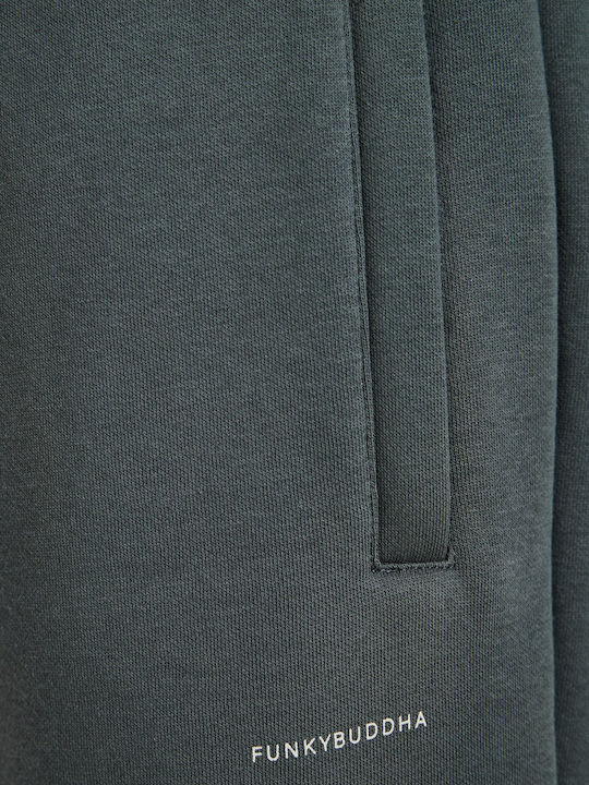 Funky Buddha Herren-Sweatpants mit Gummizug Grün