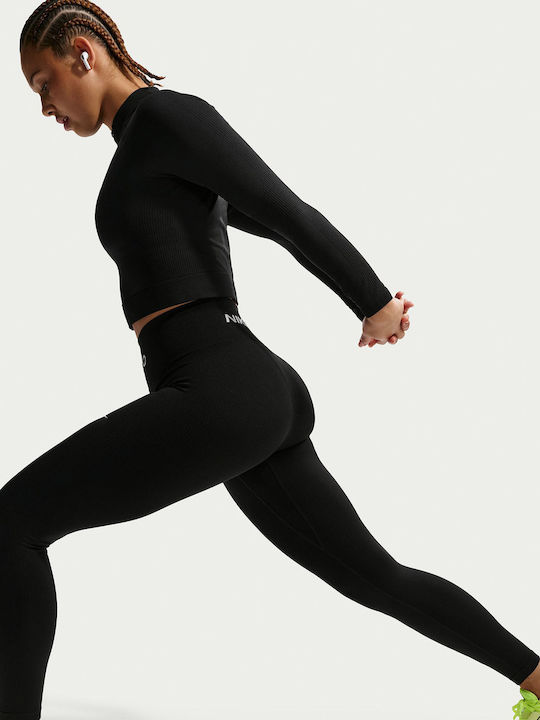 Dri-FIT Pro Training Γυναικείο Cropped Κολάν Μαύρο