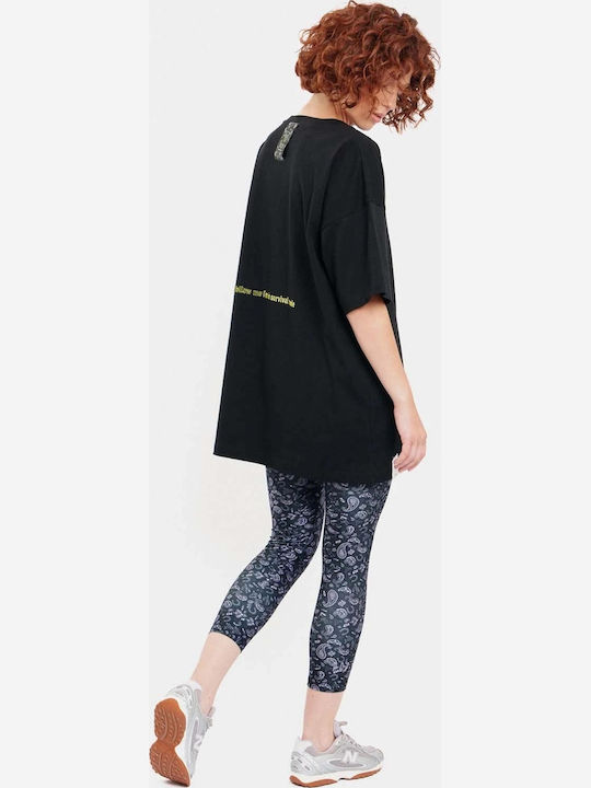 Lynn De Zi Cu Zi Colanți Dama Cropped Talie Înaltă Black