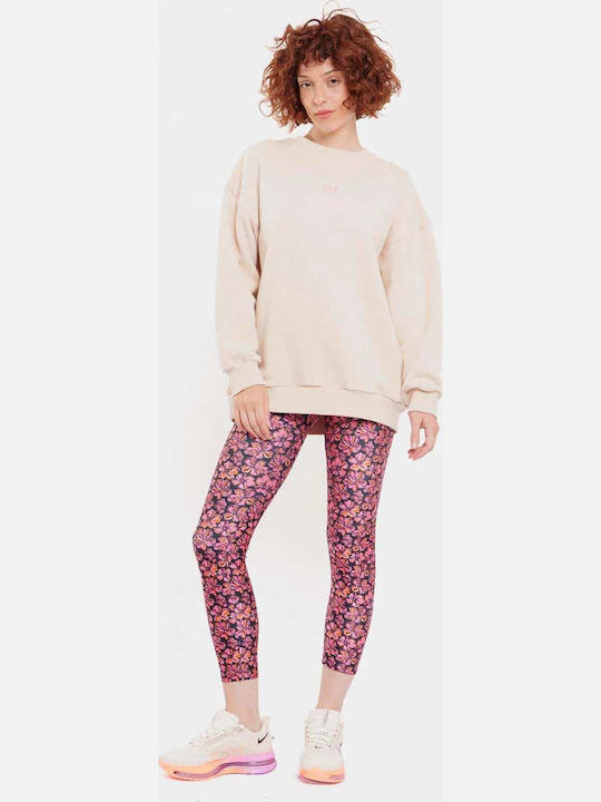 Lynn Everyday Women's Cropped Leggings High Waist Red