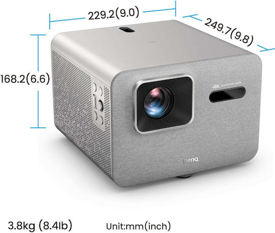 BenQ TK705STI 9H.R0D77.57E Проектор DLP 4K Ultra HD LED Лампа с Wi-Fi и Вградени Говорители