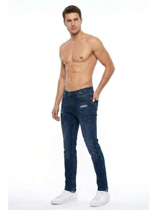 Men's Slim Fit Blue Jeans Pants