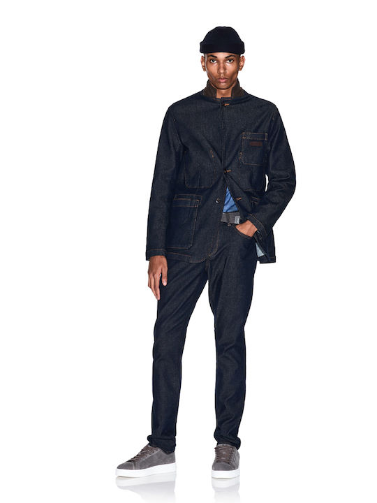Men's Slim Fit Blue Jeans Pants