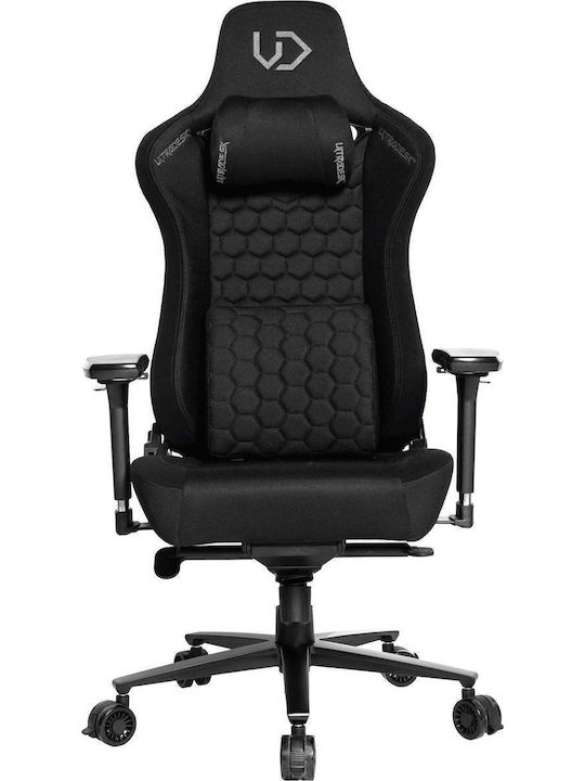 Ultradesk Throne Καρέκλα Gaming Δερματίνης με Ρυθμιζόμενα Μπράτσα Μαύρη