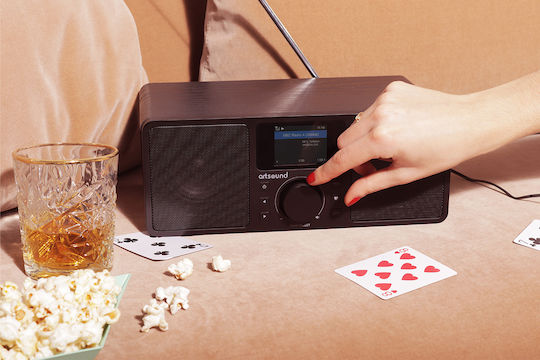 Artsound R9 Επιτραπέζιο Ραδιόφωνο Επαναφορτιζόμενο DAB+ με Bluetooth Μαύρο