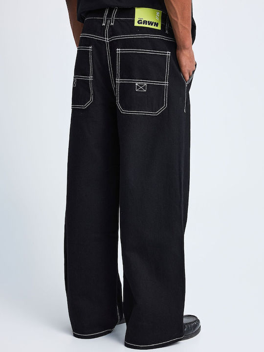 Men's Jeans Pants Loose Baggy Fit Black