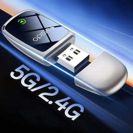 Yesido Km29 Kabelloser Carplay-Adapter Usb-c Bluetooth V4.2 1080p Dual-Band Wi-Fi 5g/2.4g Ota-Update Grau
