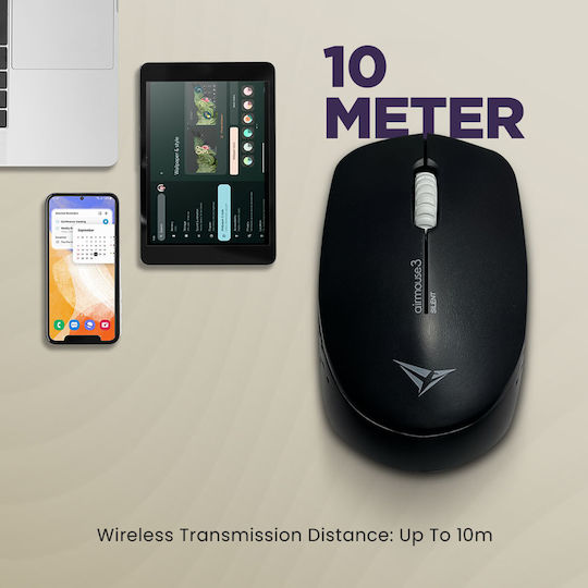 Alcatroz Airmouse 3 Безжичен Ергономичен Мишка Carbon