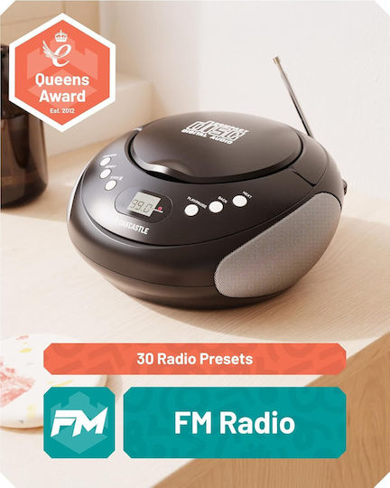 Majority Oakcastle CD250 Portable CD Player Boombox Bluetooth FM
