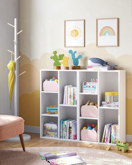 Bibliotecă Albă 50x24x80cm