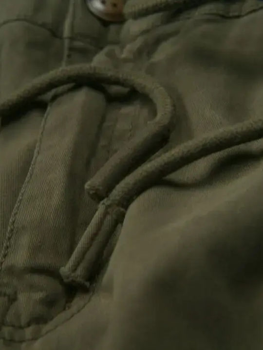 Kids Cargo Trousers Olive