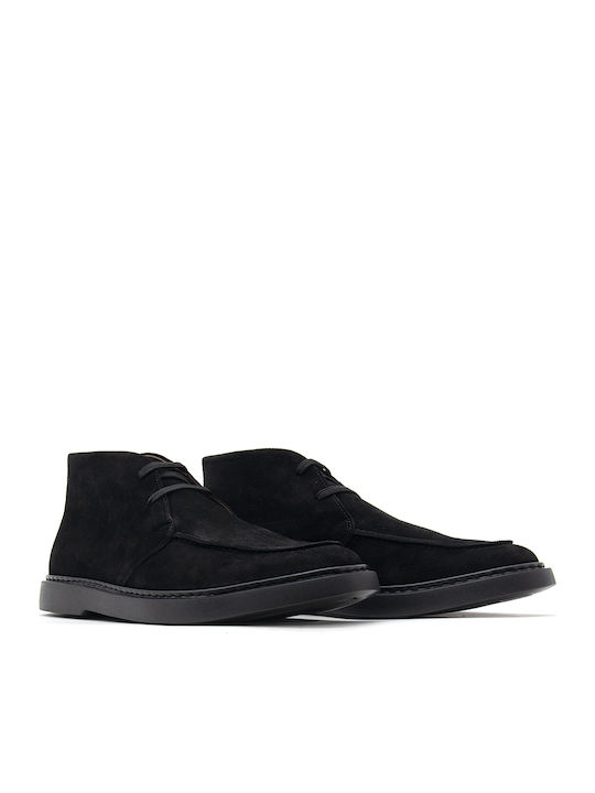 Suede Herrenstiefel Chukka Schwarz Ankle