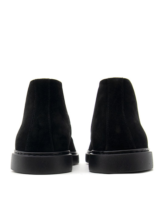 Suede Herrenstiefel Chukka Schwarz Ankle