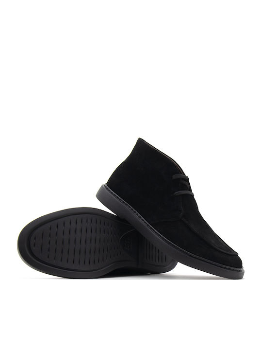 Suede Herrenstiefel Chukka Schwarz Ankle