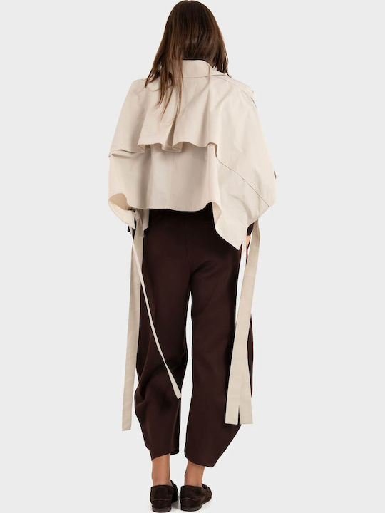 Дамска Кейп Light Beige Oversized
