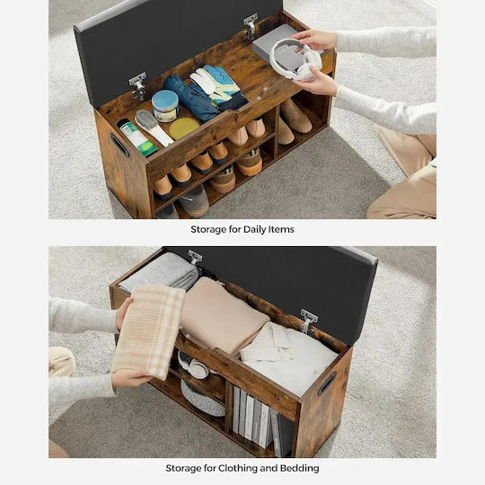 Wooden Shoe Organizer 80x30.3x44cm