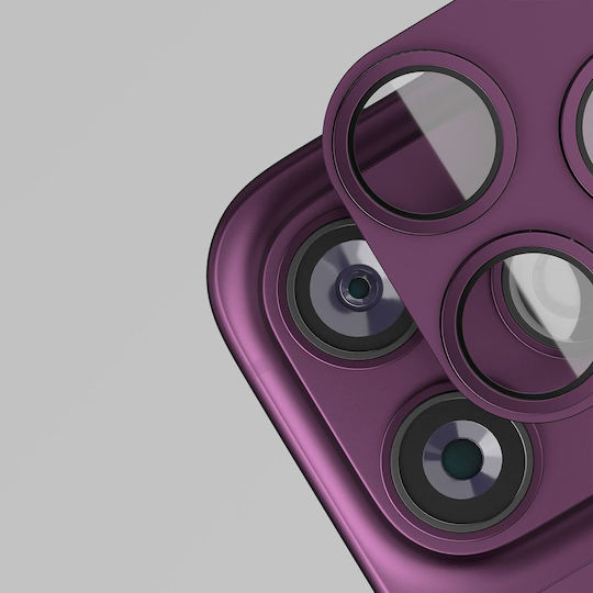 Etteri Vollständiger Kameraobjektivschutz für Iphone 18 Pro Max Dunkle Kirsche
