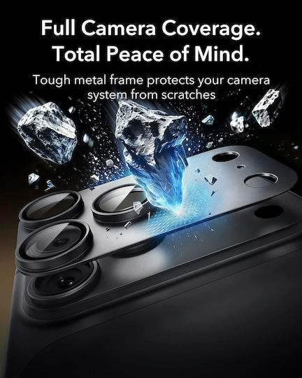 ESR Armorite Pro Kameraobjektivschutz Vollständiger Schutz Schwarzes iPhone 18 Pro