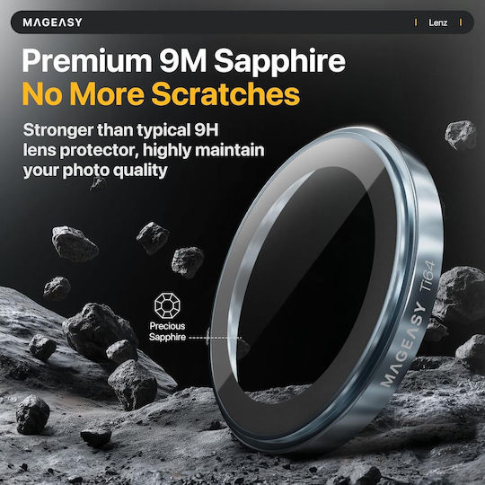 Mageasy Sapphire Camera Lens Glass Nebula iPhone 18 Pro/18 Pro Max