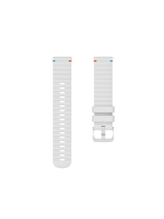 Garmin Venu 3s Silicone Strap Embossed Wave Style 18mm White