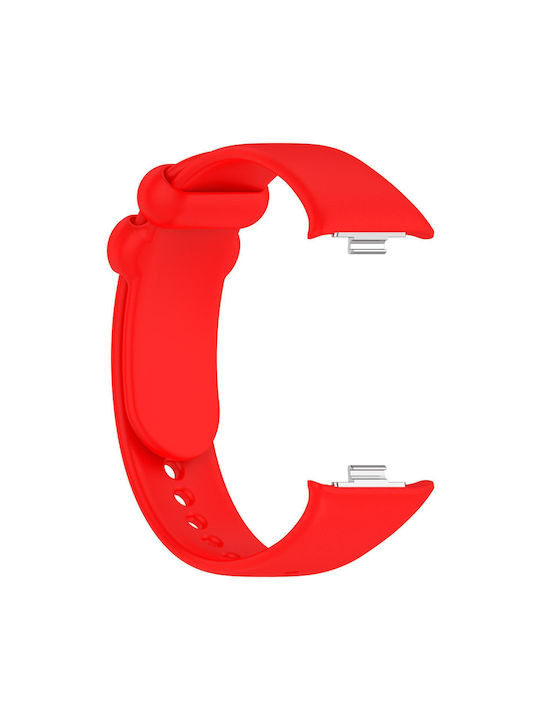 Xiaomi Band 10 Pro/9 Pro Redmi Watch 6 5 4 Xdfind Cataramă Monocromă Neagră Curea de Ceas din Silicon Roșu