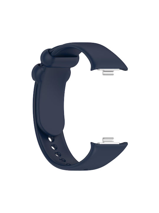 Xiaomi Band 10 Pro/9 Pro Redmi Watch 6 5 4 Xdfind Solid Black Buckle Watch Strap Silicone Midnight Blue