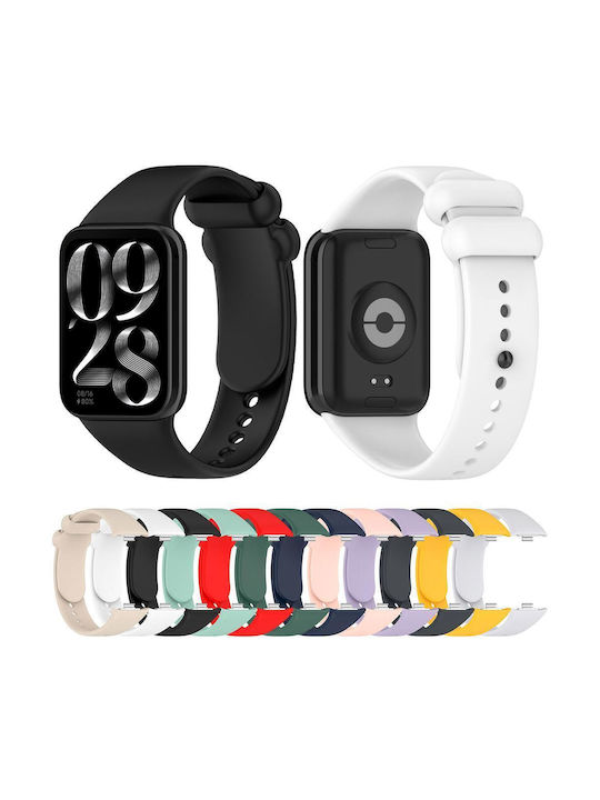 Xiaomi Band 10 Pro/9 Pro Redmi Watch 6 5 4 Xdfind Solid Black Buckle Watch Strap Silicone Midnight Blue