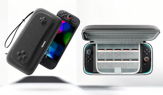 Harte Starre Hülle Koffer Nintendo Switch 2 G11 Rosa-Grün