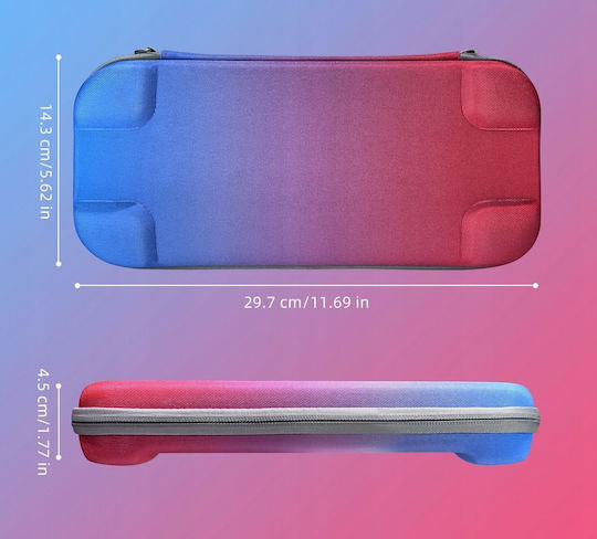 Hard Rigid Cover Case Suitcase Case Nintendo Switch 2 Ns2 Jys-ns2283 Blue Red