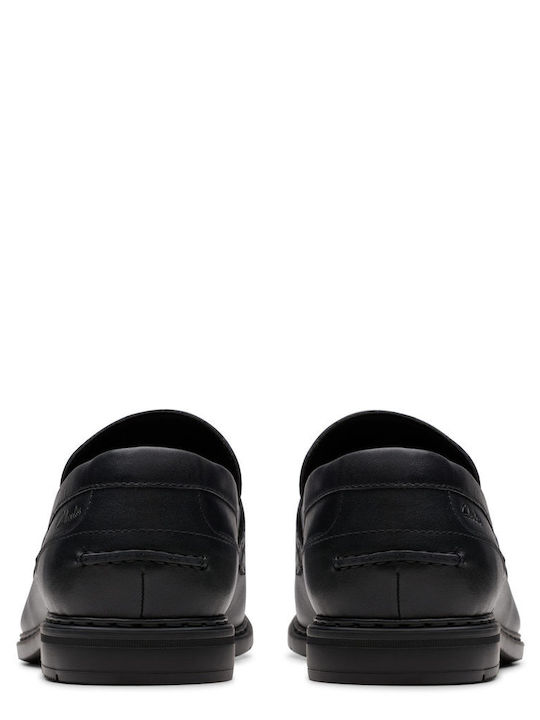 Leder Herren Mokassins in Schwarz Farbe