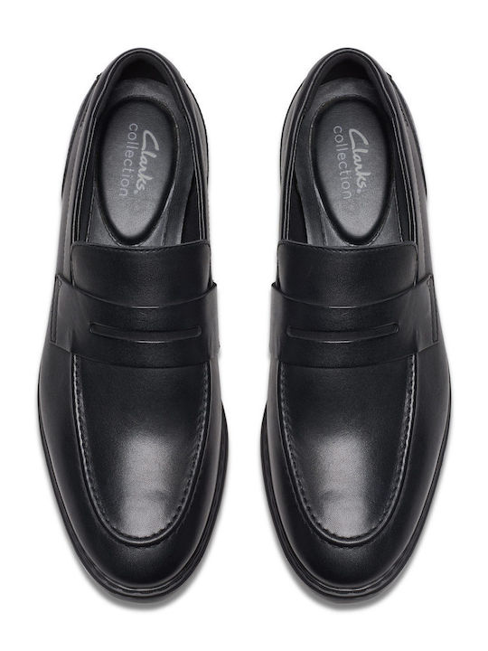 Leder Herren Mokassins in Schwarz Farbe