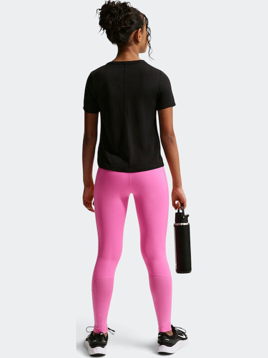 Nike Παιδικό Κολάν Αθλητικό Μακρύ Dri-Fit Playful Pink / White Pro