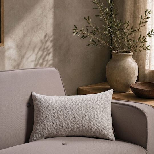 Teoran Μαξιλαροθήκη Pearl Grey 50x50εκ.