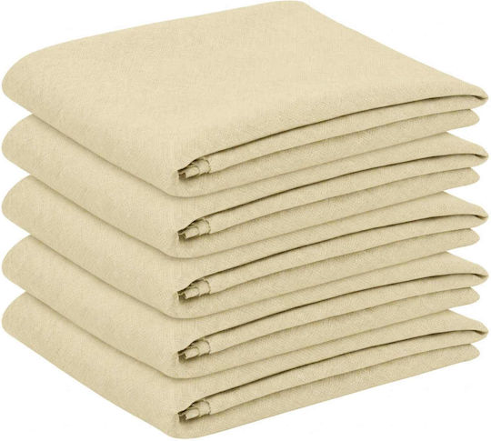 vidaXL vidaXL Tischdecke Weiß Crem 140x140cm