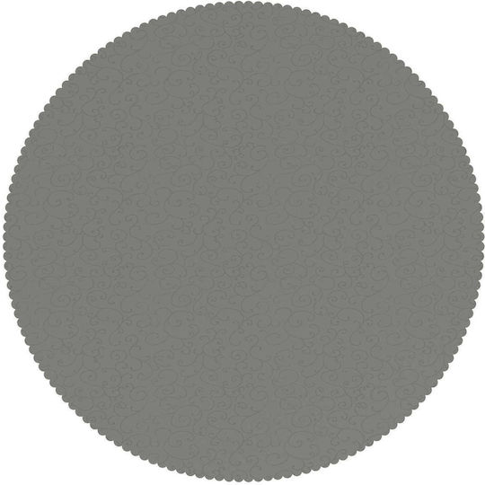 vidaXL vidaXL Tischdecke Rotunde Offen Grau Φ160cm