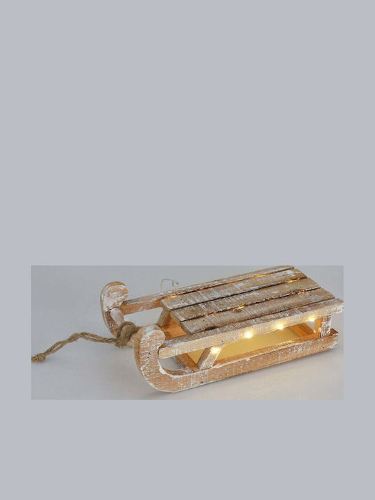 Home&Styling Collection Beleuchtete Weihnachtsfigur Holz Schlitten Höhe 32cm Home&Styling Collection Beleuchtete Weihnachtsfigur Holz Schlitten Höhe 32cm