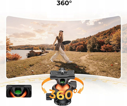 K&F Concept Aluminum Tripod up to 162cm and 10kg Load