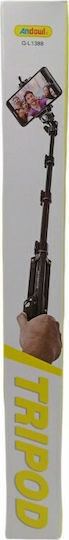 Andowl Q-l1388 Selfie Stick Mobile Tripod & Photography Tripod Bluetooth Black