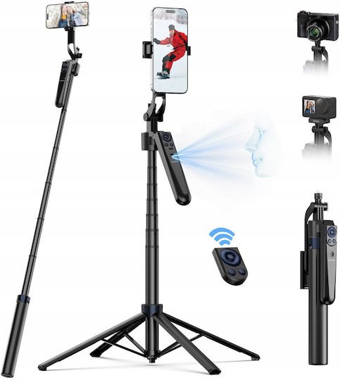 Selfie Stick Tripod Telesin 160 Cm For Phone Smartphone Camera + Remote Control Telesin Face Tracking Es-b183 P3-ms-01