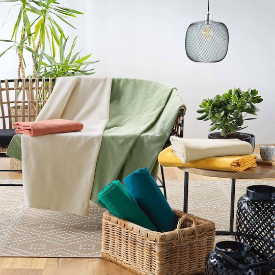 Douceur d'Intérieur Ριχτάρι Διθέσιου Καναπέ 220x240εκ. Μωβ