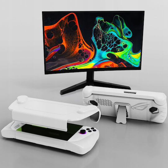 Jys Пластмасов защитен калъф за конзола ROG Ally бял