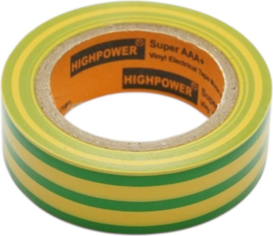 Highpower Insulation Tape 19mm x 9.14m Yellow