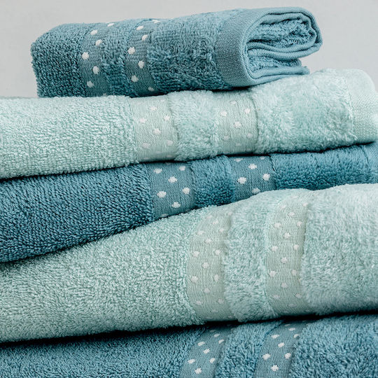 Lino Home Handtuch-Set 3 Stück Daisy Mint Gewicht 450gr/m² Lino Home Handtuch-Set 3 Stück Daisy Mint Gewicht 450gr/m²